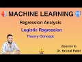 Machine Learning Tutorial Session 9 - Logistic Regression