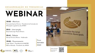 Webinar - Desagregação de Freguesias