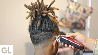 Hightop Fade On Dreadlocks TRANSFORMATION