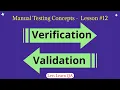 Lesson 12 - Manual Testing Concepts