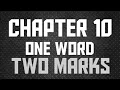 12th computer science chapter 10 oneword and two marks