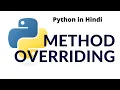 Method overriding in python Python3 9 Python tutorial for absolute beginners in Hindi