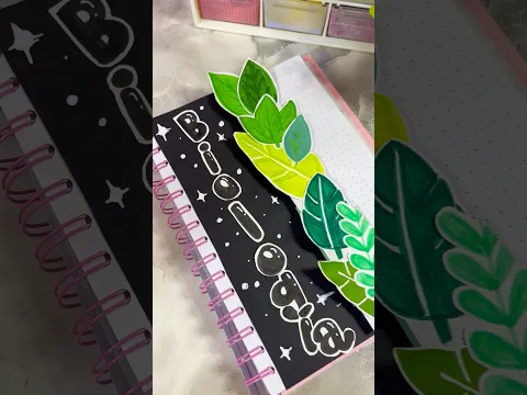 Idea de portada súper fácil para biología #caratulesescolares #portadasbonitas #portadas