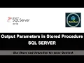 79 - Output Parameters in SQL SERVER Stored Procedure