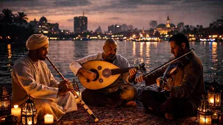 ليالي القاهرة      جلسة طرب  عزف عود  عزف ناي  وكمان  على ضفاف النيل                دندنها