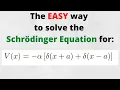 Griffiths QM problem 2 26 Determining bound states of double delta-potential well using trick