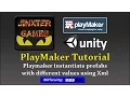 Playmaker instantiate prefabs with different values using Xml
