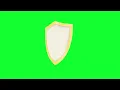 Shield Animation Green Screen - Stock Footage