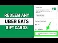 How to Redeem Gift Card on Uber Eats Claim Voucher Code on Uber Eats