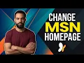 How To Change Msn Homepage Step By Step Guide
