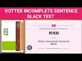 Scoring of Rotter incomplete sentence blank test RISB T