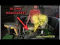 John Deere z445 Head Gasket Replacement Compression Test Valve Lash
