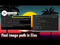 Shell script to find image paths in org files