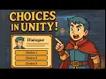 Make Your Own Branching Dialogue Choice System in Unity C From SCRATCH With Dynamic Quest Paths