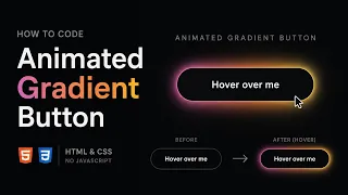 How to Create an Animated Gradient Button with HTML CSS