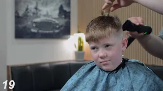 Mid Fade with Textured Fringe