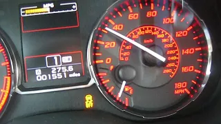 0-100 mph in a 2017 WRX CVT Part stock