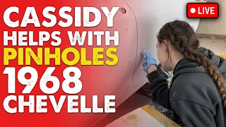 1968 Chevelle Updates Pinholes Mudding and Sanding with Cassidy