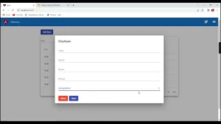 Angular 14 CRUD Operations with reactive forms Material UI Modal popup alertifyjs