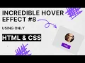 Awesome Hover Button Effect Using Only HTML CSS ASMR No Talking