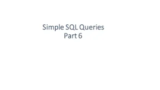 Simple SQL Queries Part 6 - Join