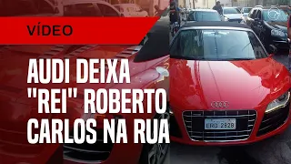 Roberto Carlos sem gasolina: Rei esquece combustível e fica a pé em seu Audi R8 Conversível