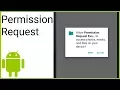 How to Request a Run Time Permission - Android Studio Tutorial