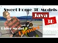 Java 3D How to Combine Scooter and Male obj Models in Blender and Make It Fly with Source Code