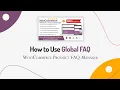 How to Use Global FAQ WooCommerce Product FAQ Manager WordPress Plugin
