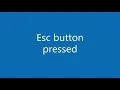 JavaScript How to check if the Escape button pressed