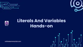 Java Essentials Blueprint - Literals and Variables Hands-on