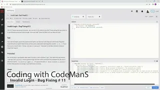 Codewars 8 kyu Invalid Login - Bug Fixing Javascript