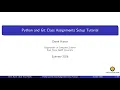 C01 Python and Git Class Assignments Setup Tutorial