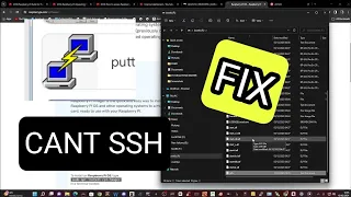 CANT SSH IN TO RASPBERRY PI - FIX