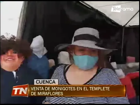 Venta de monigotes en el templete de Miraflores