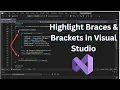 How to Highlight Braces Brackets in Visual Studio