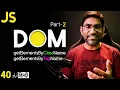 DOM Document Object Model in JavaScript Part-2 in Class-40