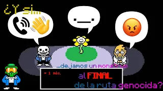 curiosidades undertale que sucede si al final de la ruta genocida dejamos un monstruo vivo