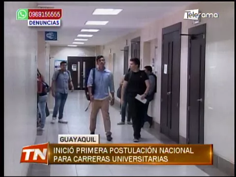 Inició primera postulación nacional para carreras universitarias