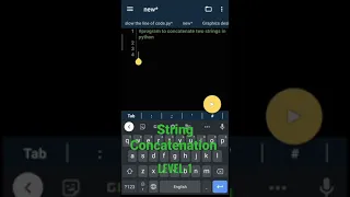LEVEL-1 11 Program to concatenate two strings in Python String concatenation