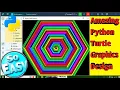 Hexagonal Spiral Design Using Python Turtle Easy Python Turtle Graphics Drawing Art For Beginners