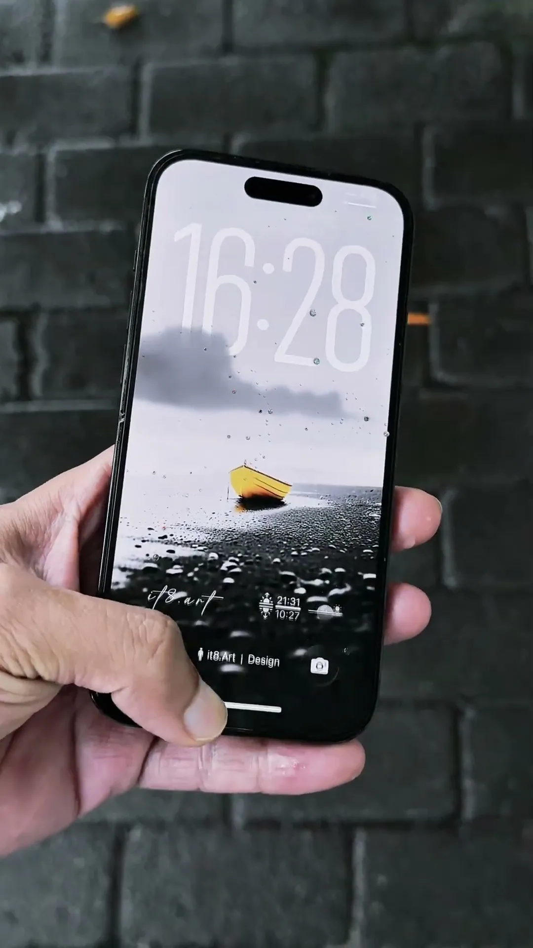 Quiet Passage iPhone Wallpaper and Widget Setup Preview