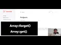 Laravel Helpers Array forget Array get How to remove key and value from Array