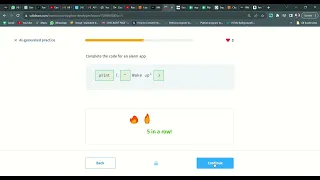 2 Al generated practice Python Developer Sololearn