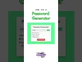 Password Generator Html CSS JavaScript JavaScript Project For Beginners
