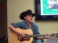 Justin Moore sings "I Could Kick Your Ass" live at KKNG Radio