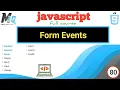 Javascript Form Events with basic events Urdu Hindi