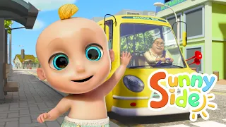 Las ruedas del autobús y más dibujos infantiles - Canciones infantiles con Sunnyside