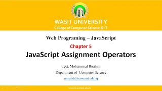 9 JavaScript Assignment Operators