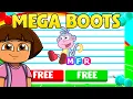DORA trades away MEGA NEON BOOTS adopt me